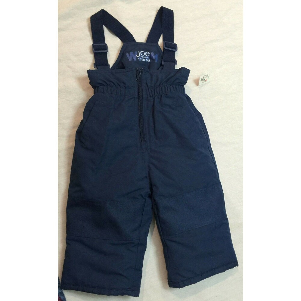 NWOT JOE FRESH FOR JCPENNEY BOYS SNOW SKI BIBS OVERALLS SIZE 1 YEAR